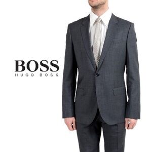 HUGO BOSS Fitted Suit Jacket | Huge/Genius | 40 Regular Large | Like New